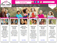 Tablet Screenshot of childandfamily.org